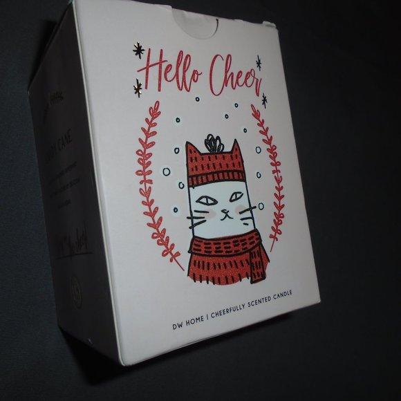 Hello Cheer Candy Cane Candle 7.5 oz DW Home Cat - Picture 2 of 8